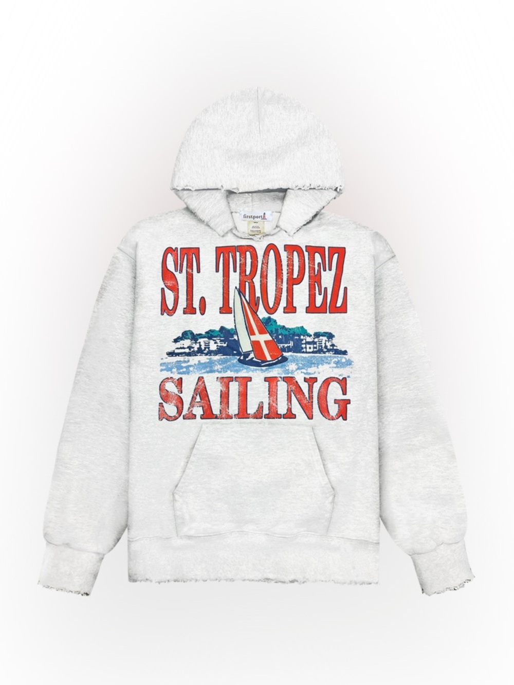Firstport St Tropez Distressed Hoodie